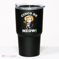 Cinco De Meow! Mayo Funny Mexican Cat Tumbler thumb 0