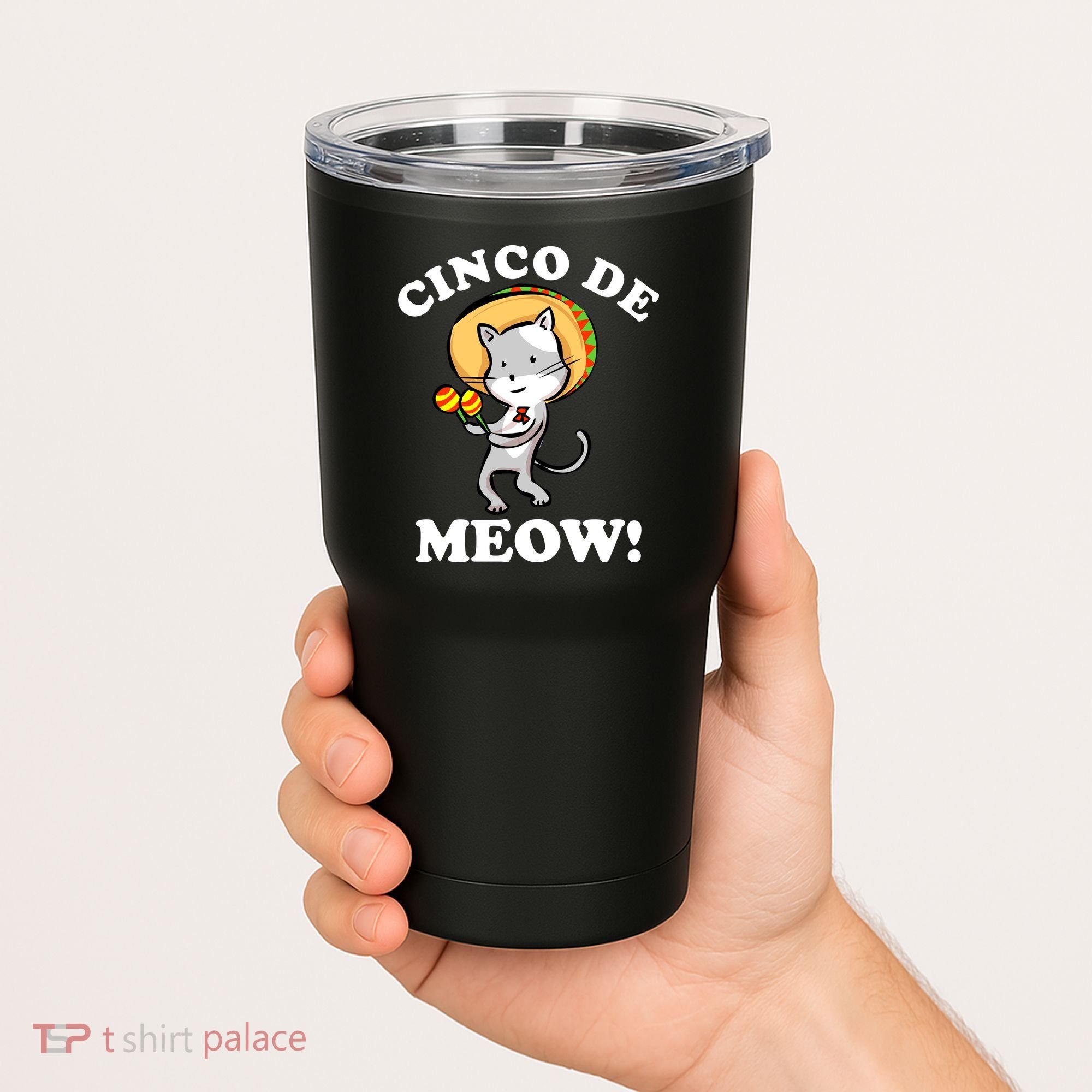 Cinco De Meow! Mayo Funny Mexican Cat Tumbler