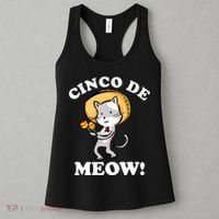 Cinco De Meow! Mayo Funny Mexican Cat Women's Tank Top thumb 3