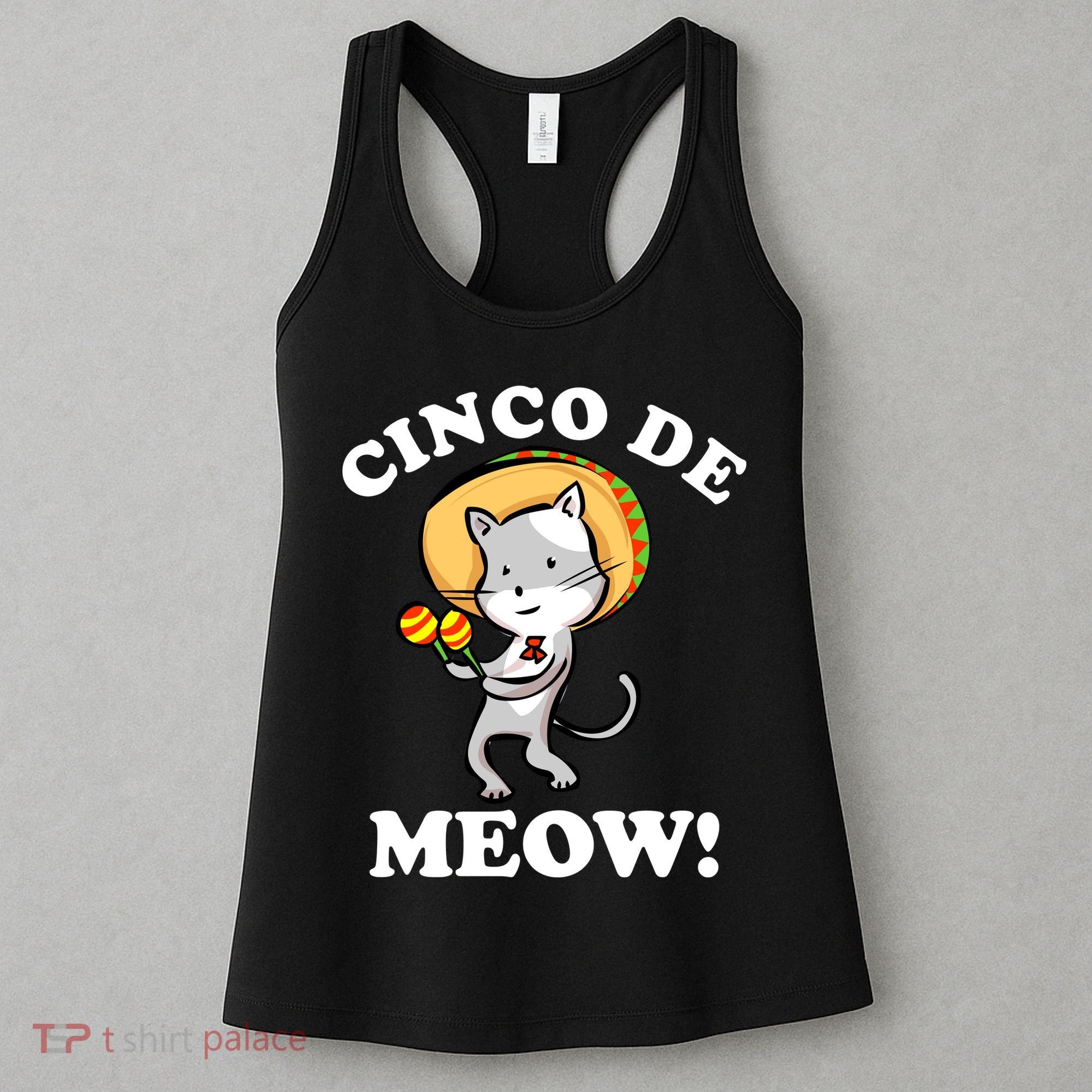 Cinco De Meow! Mayo Funny Mexican Cat Women's Tank Top