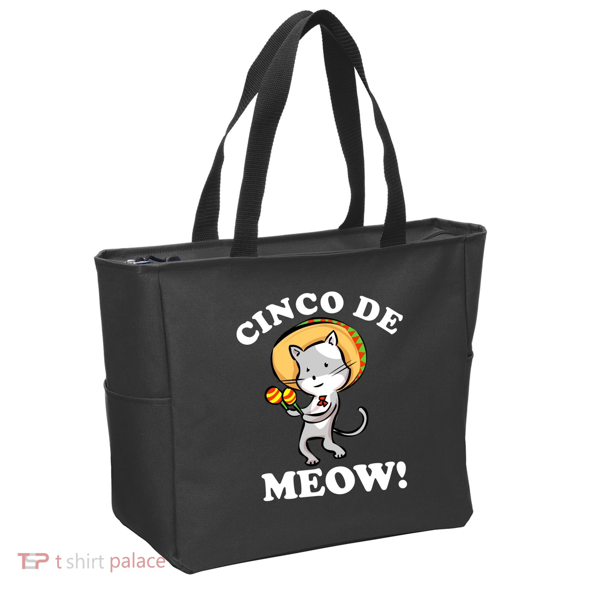 Cinco De Meow! Mayo Funny Mexican Cat Tote Bag