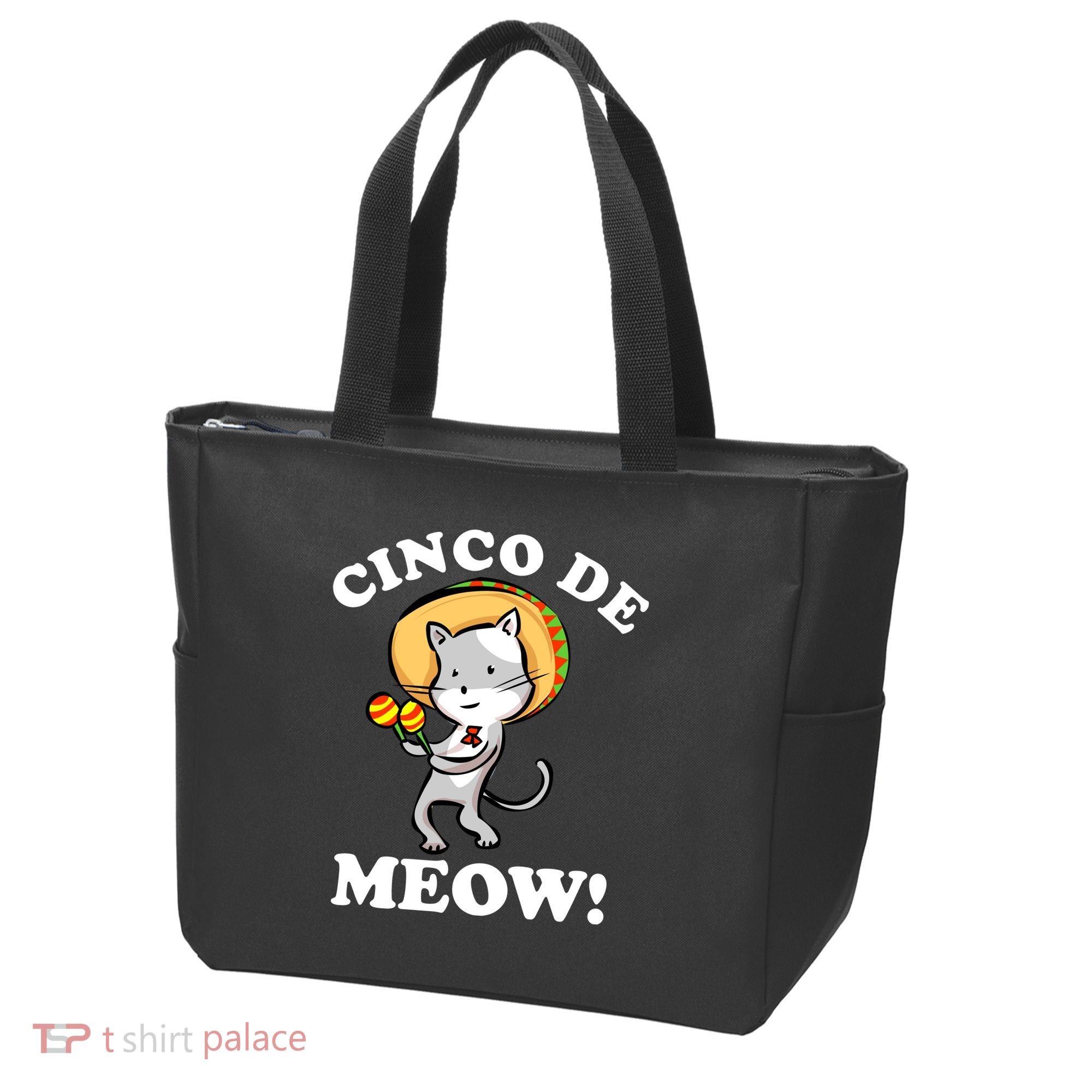 Cinco De Meow! Mayo Funny Mexican Cat Tote Bag