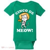 Cinco De Meow! Mayo Funny Mexican Cat Baby Bodysuit thumb 0