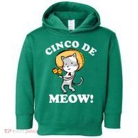 Cinco De Meow! Mayo Funny Mexican Cat Toddler Hoodie thumb 0