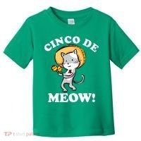 Cinco De Meow! Mayo Funny Mexican Cat Toddler T-Shirt thumb 0