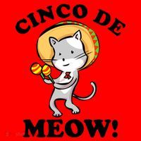 Cinco De Meow! Mayo Funny Mexican Cat Santa Hat thumb 1