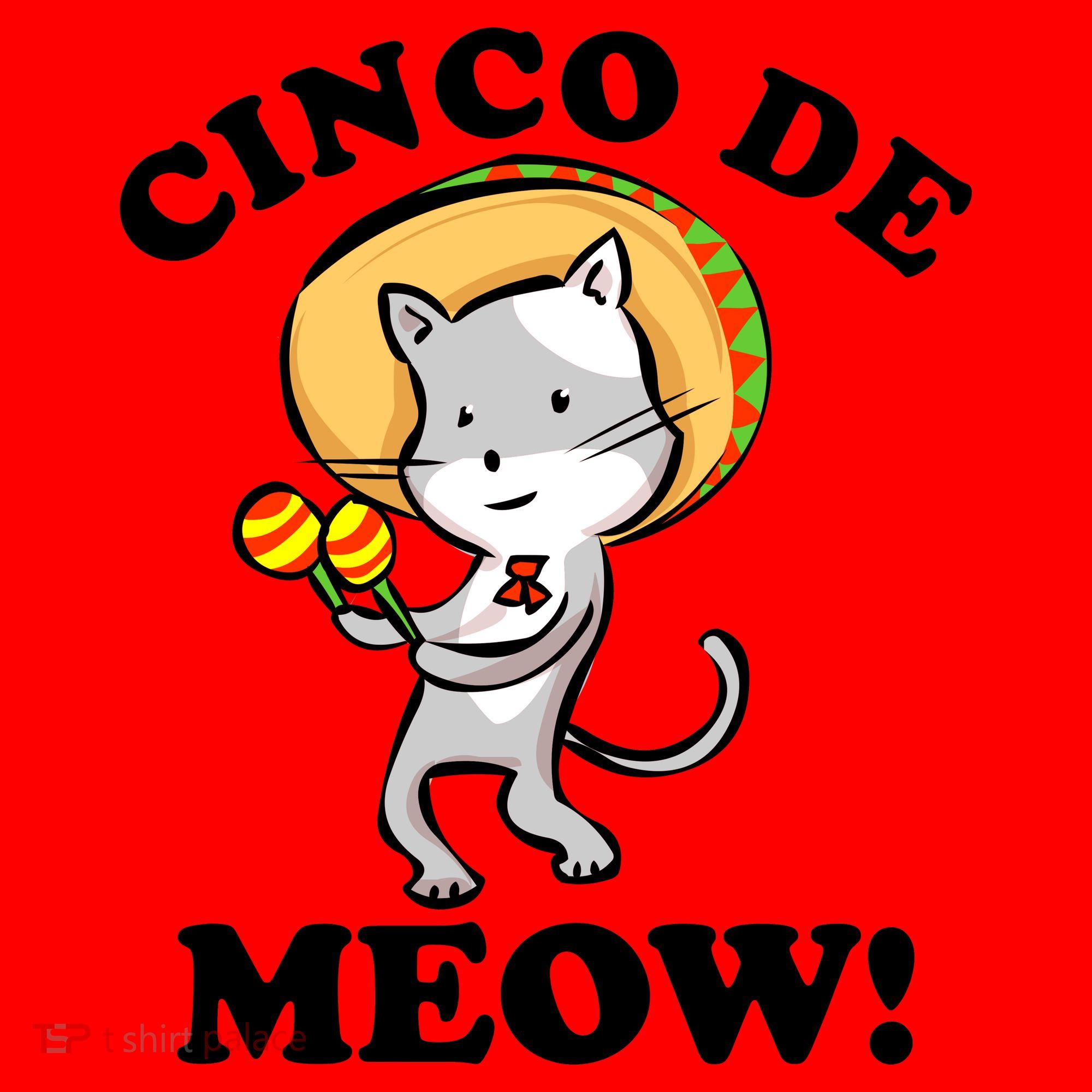 Cinco De Meow! Mayo Funny Mexican Cat Santa Hat