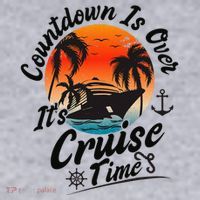 Countdown Is Over ItS Cruise Time Family Cruising Couples Women's Sweatshirt thumb 2