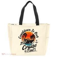 Countdown Is Over ItS Cruise Time Family Cruising Couples Tote Bag thumb 0