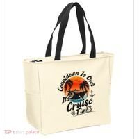 Countdown Is Over ItS Cruise Time Family Cruising Couples Tote Bag thumb 2