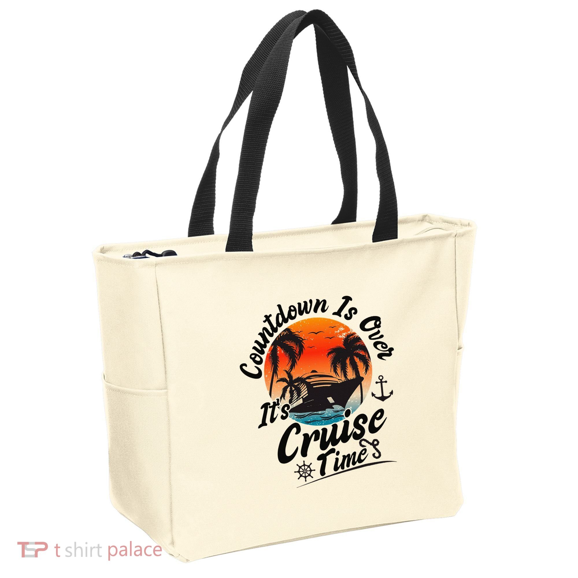 Countdown Is Over ItS Cruise Time Family Cruising Couples Tote Bag