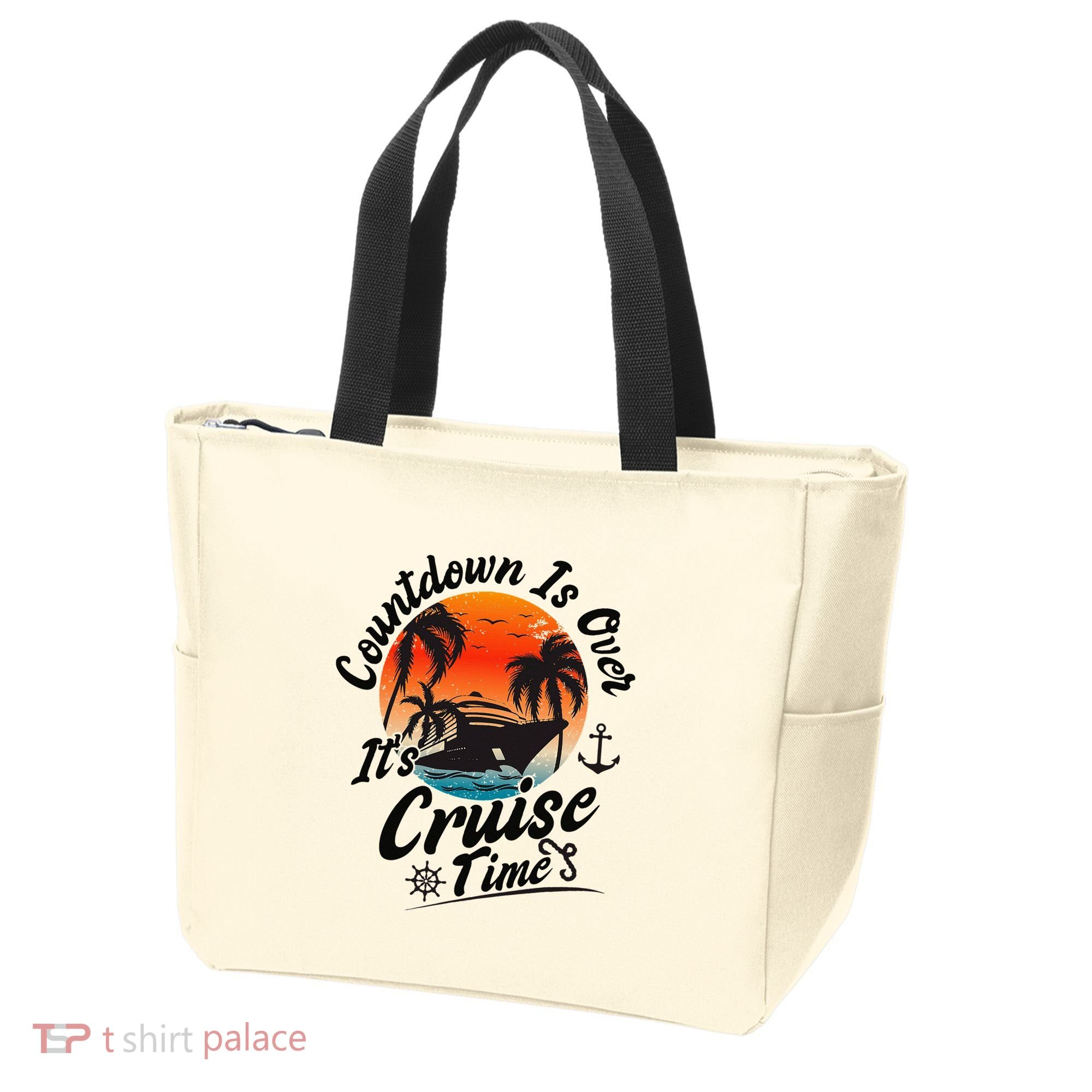 Countdown Is Over ItS Cruise Time Family Cruising Couples Tote Bag