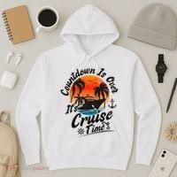 Countdown Is Over ItS Cruise Time Family Cruising Couples Hoodie thumb 3