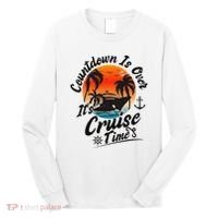 Countdown Is Over ItS Cruise Time Family Cruising Couples Long Sleeve Shirt thumb 0