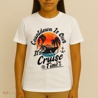 Countdown Is Over ItS Cruise Time Family Cruising Couples T-Shirt thumb 4