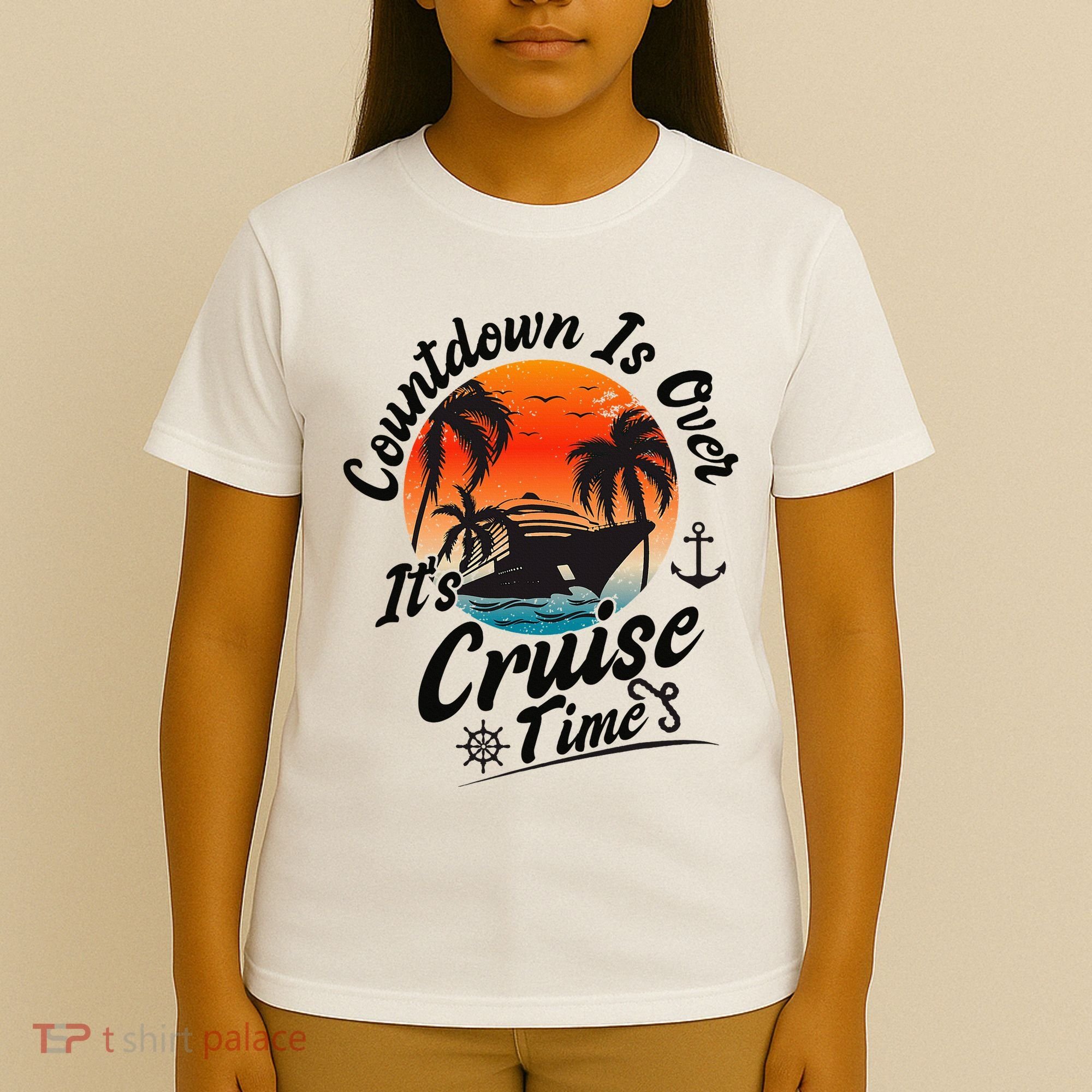 Countdown Is Over ItS Cruise Time Family Cruising Couples T-Shirt