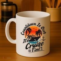 Countdown Is Over ItS Cruise Time Family Cruising Couples Coffee Mug thumb 4