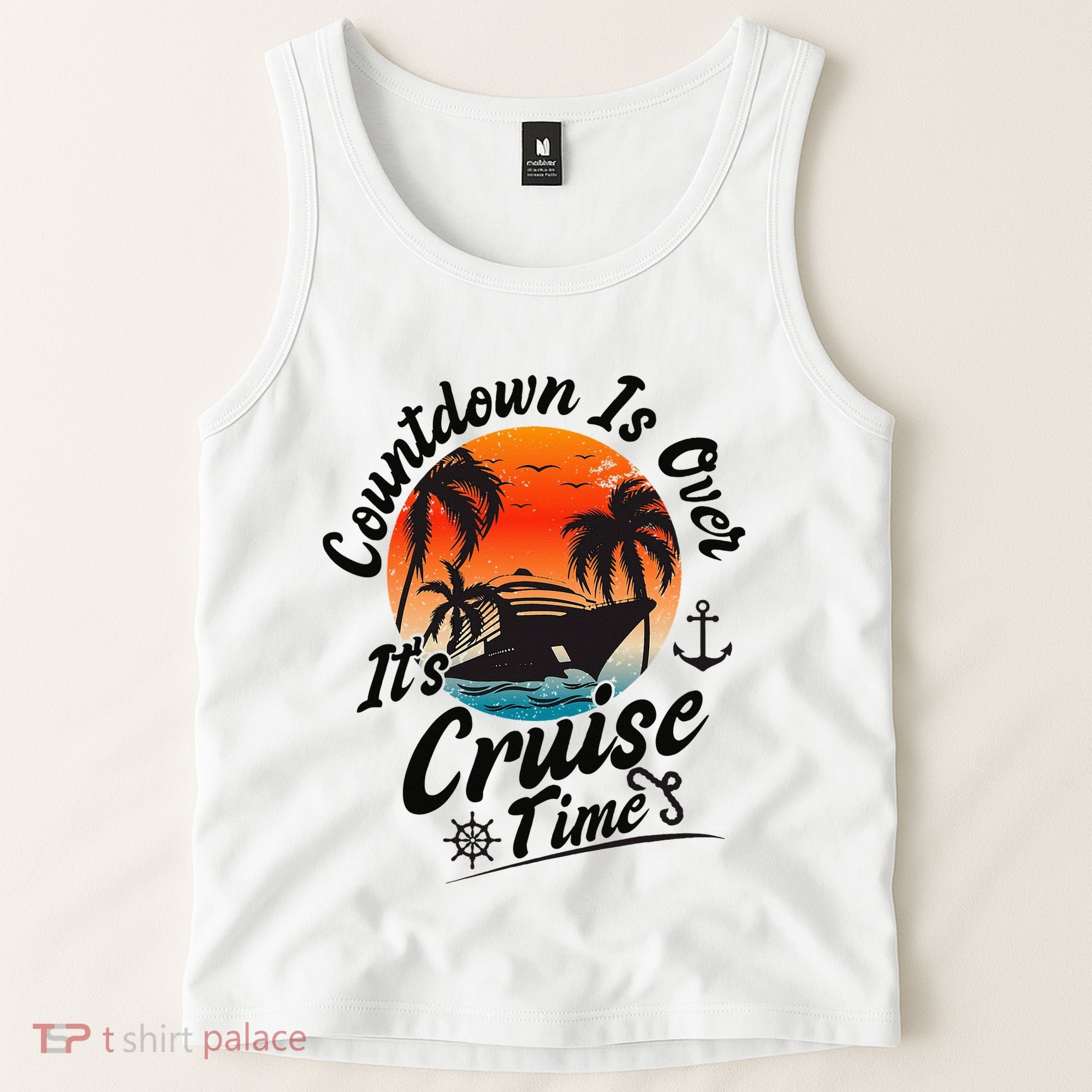 Countdown Is Over ItS Cruise Time Family Cruising Couples Tank Top