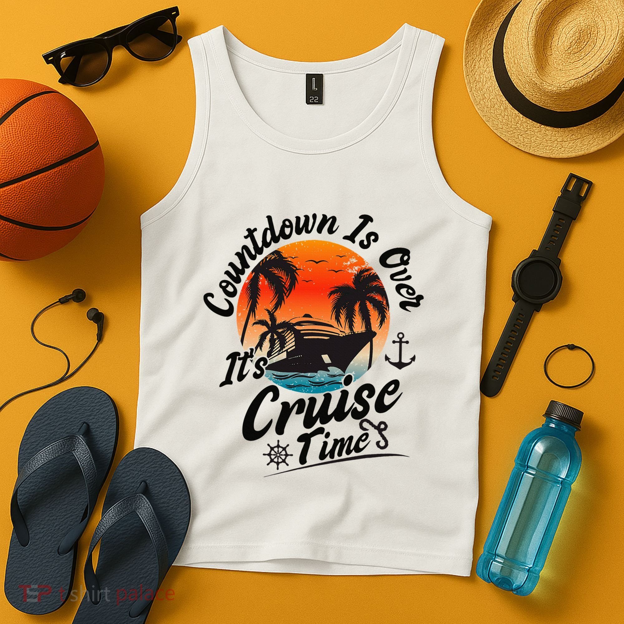 Countdown Is Over ItS Cruise Time Family Cruising Couples Tank Top