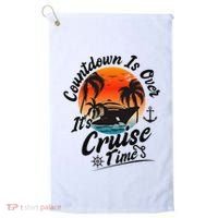 Countdown Is Over ItS Cruise Time Family Cruising Couples Golf Towel thumb 0