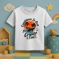 Countdown Is Over ItS Cruise Time Family Cruising Couples Toddler T-Shirt thumb 3