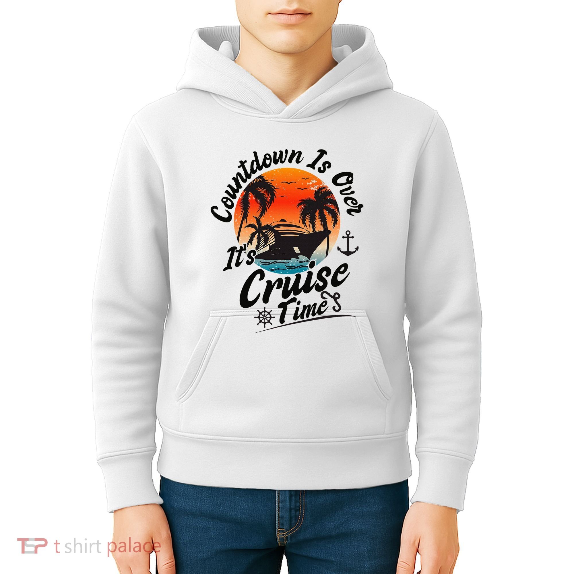 Countdown Is Over ItS Cruise Time Family Cruising Couples Kids Hoodie