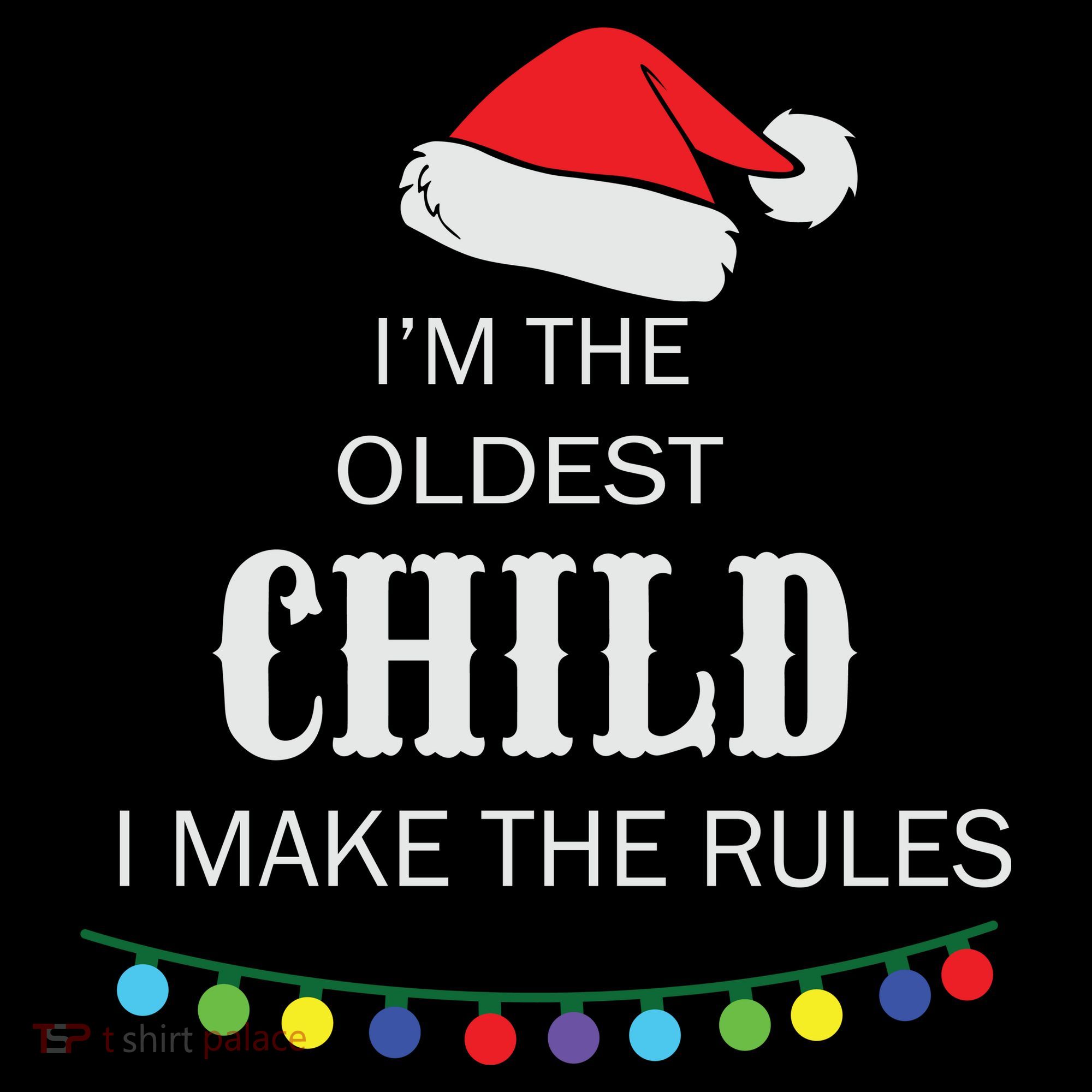 Christmas I'm Oldest Child I Make The Rules Christmas Lights Xmas Coffee Mug