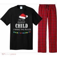 Christmas I'm Oldest Child I Make The Rules Christmas Lights Xmas Pajama Set thumb 0
