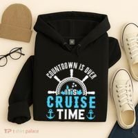 Countdown Is Over Its Cruise Time Couple Cruise Cruise Hoodie thumb 4