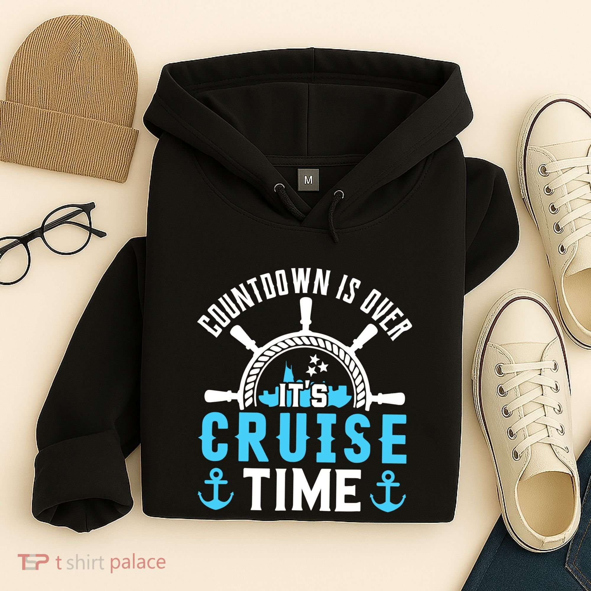 Countdown Is Over Its Cruise Time Couple Cruise Cruise Hoodie