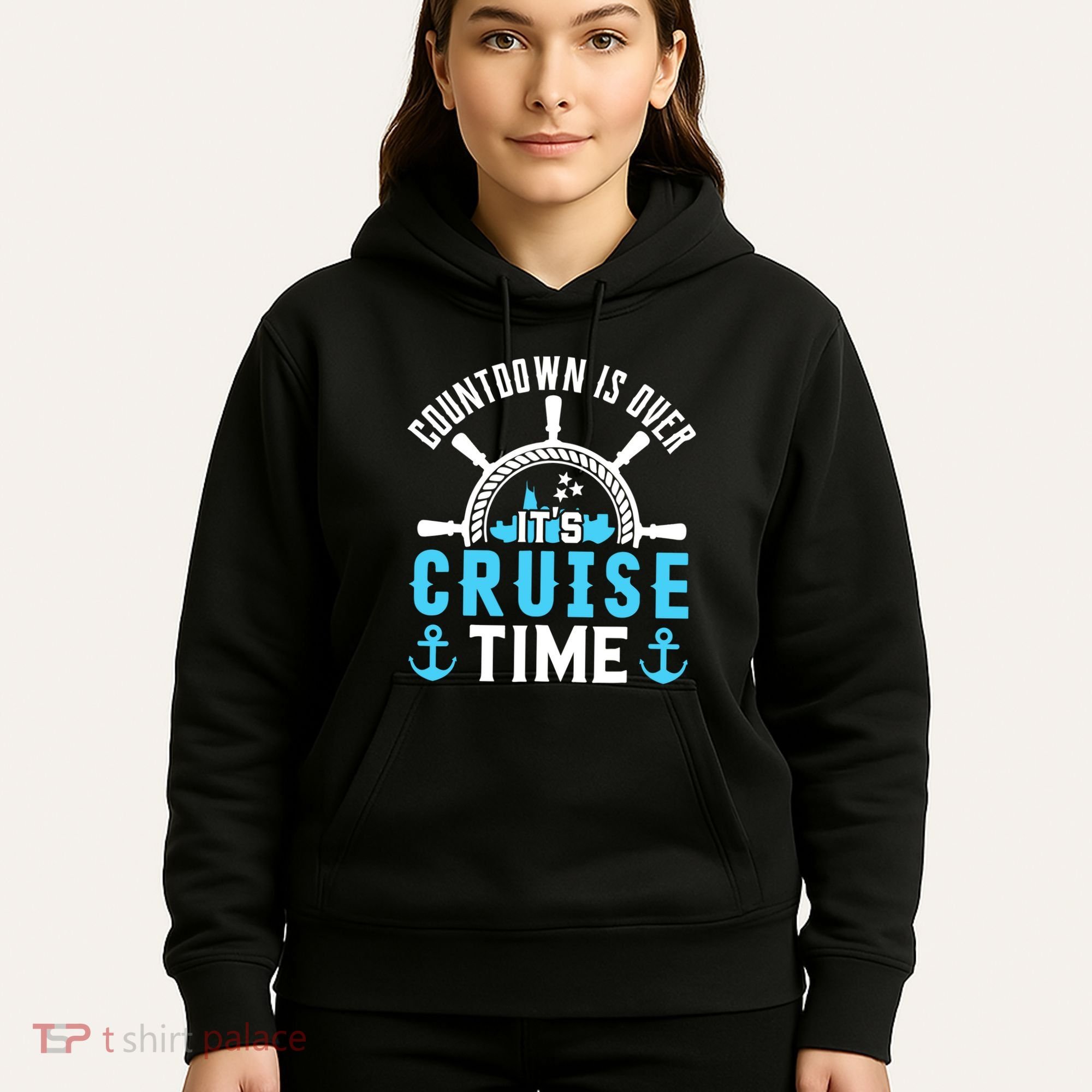 Countdown Is Over Its Cruise Time Couple Cruise Cruise Hoodie