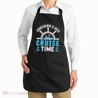 Countdown Is Over Its Cruise Time Couple Cruise Cruise Apron thumb 2