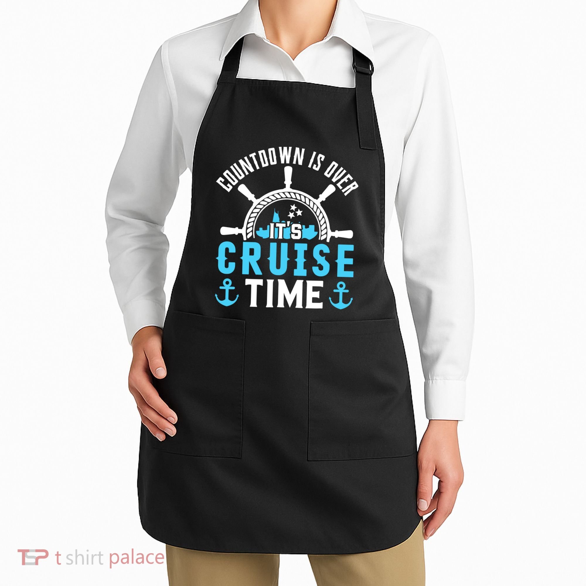 Countdown Is Over Its Cruise Time Couple Cruise Cruise Apron