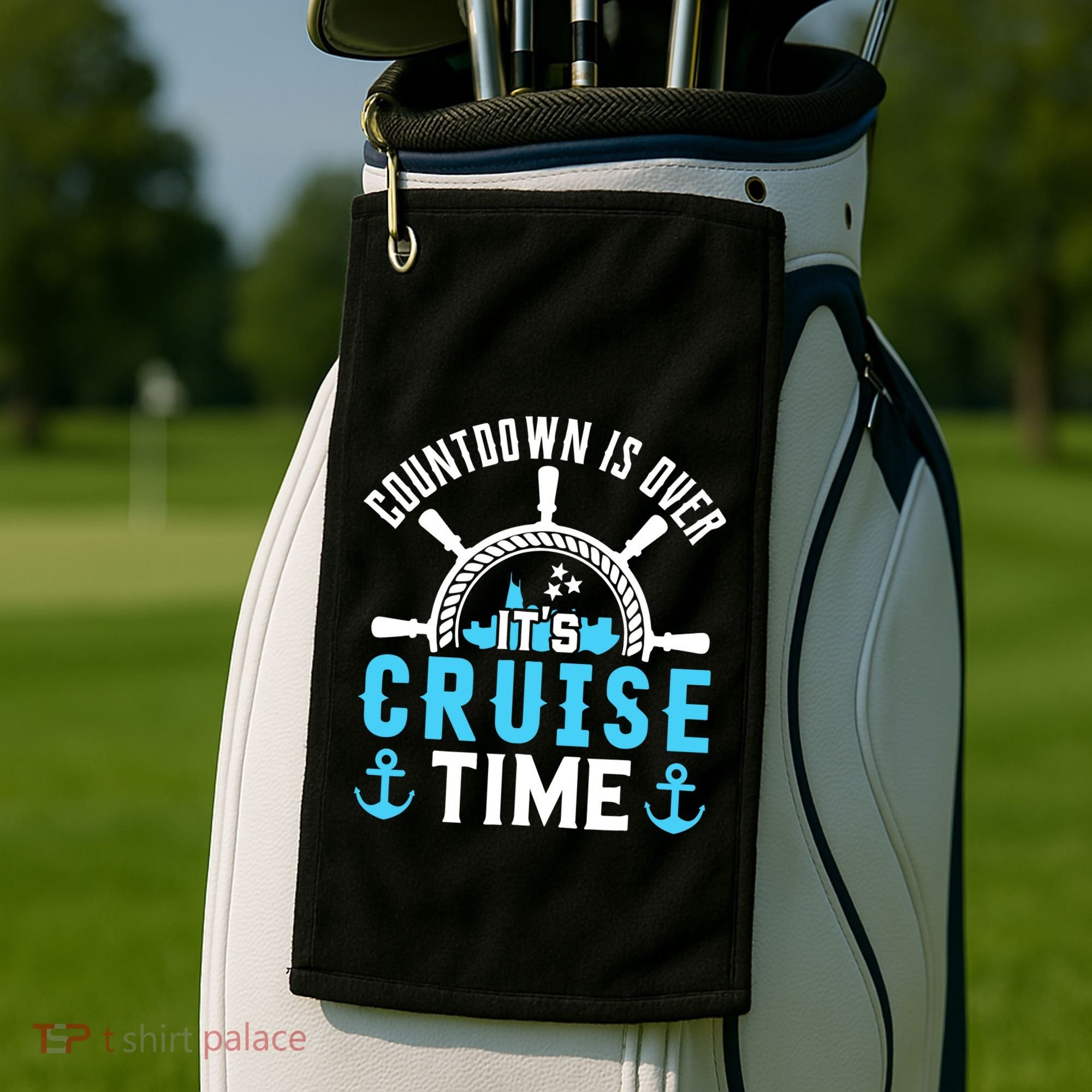 Countdown Is Over Its Cruise Time Couple Cruise Cruise Golf Towel