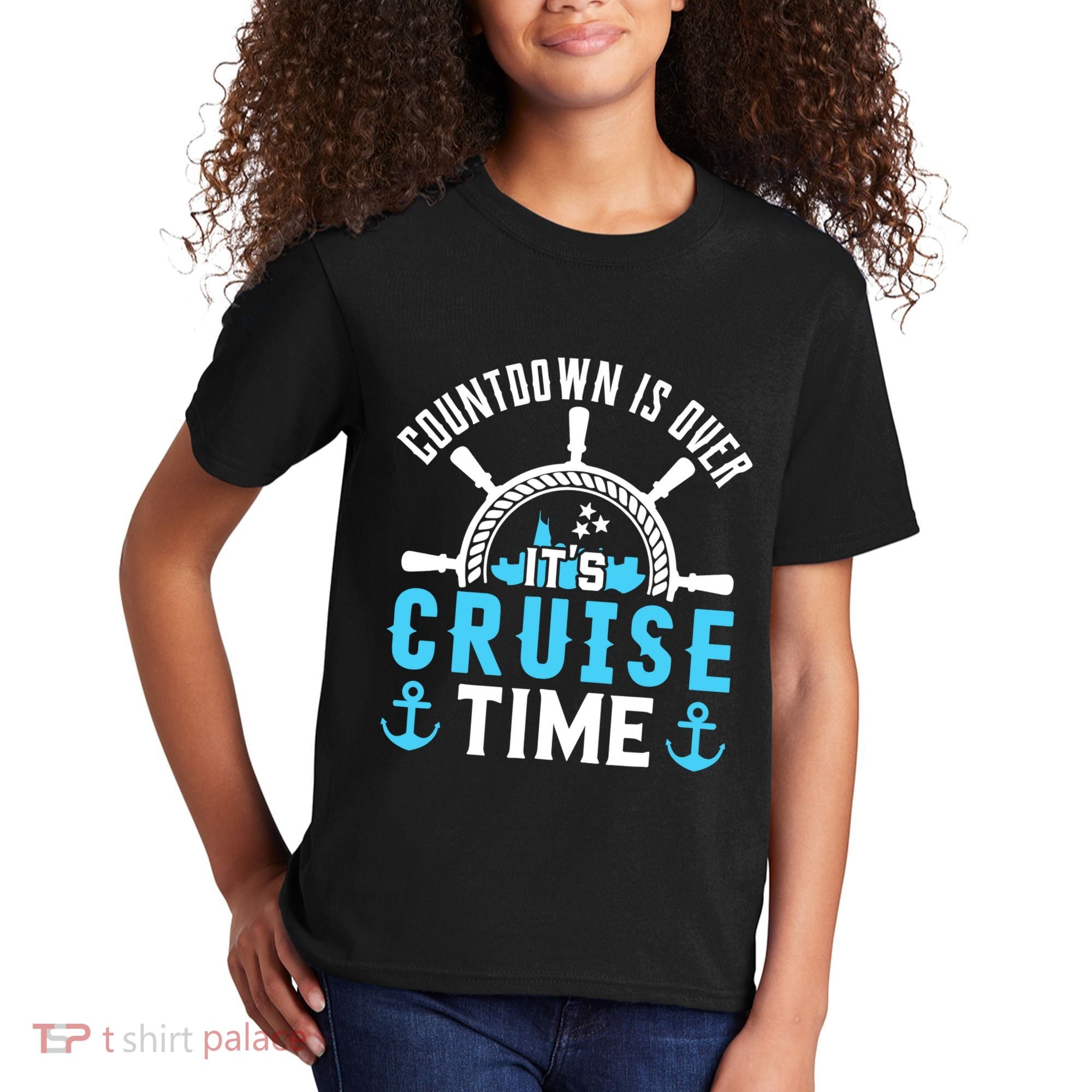 Countdown Is Over Its Cruise Time Couple Cruise Cruise Kids T-Shirt