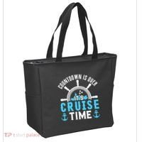 Countdown Is Over Its Cruise Time Couple Cruise Cruise Tote Bag thumb 2