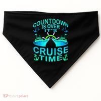Countdown Is Over It's Cruise Time Cruising Lover USA-Made Doggie Bandana thumb 0