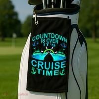 Countdown Is Over It's Cruise Time Cruising Lover Golf Towel thumb 2