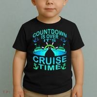 Countdown Is Over It's Cruise Time Cruising Lover Toddler T-Shirt thumb 2