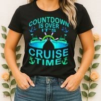 Countdown Is Over It's Cruise Time Cruising Lover Women's T-Shirt thumb 2