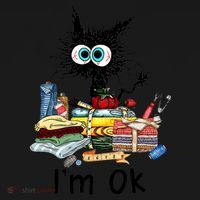 Cats I'm Ok Funny Quilting Love Cats Baby Bodysuit thumb 2