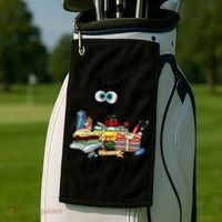 Cats I'm Ok Funny Quilting Love Cats Golf Towel thumb 2