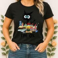 Cats I'm Ok Funny Quilting Love Cats Women's T-Shirt thumb 2