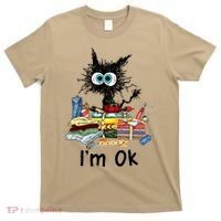 Cats I'm Ok Funny Quilting Love Cats T-Shirt thumb 0