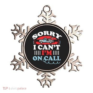 CanT IM On Call Funny Tow Truck Driver Gift Design Ornament