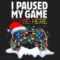 Christmas I Paused My Game To Be Here Funny Gamer  Beanie thumb 2