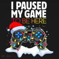 Christmas I Paused My Game To Be Here Funny Gamer  Ornament thumb 1