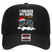 Christmas I Paused My Game To Be Here Funny Gamer  Hat thumb 0