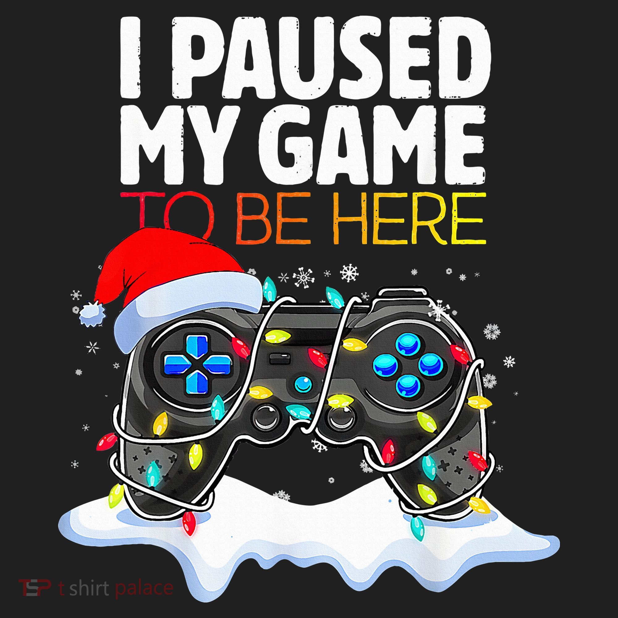 Christmas I Paused My Game To Be Here Funny Gamer  Golf Towel