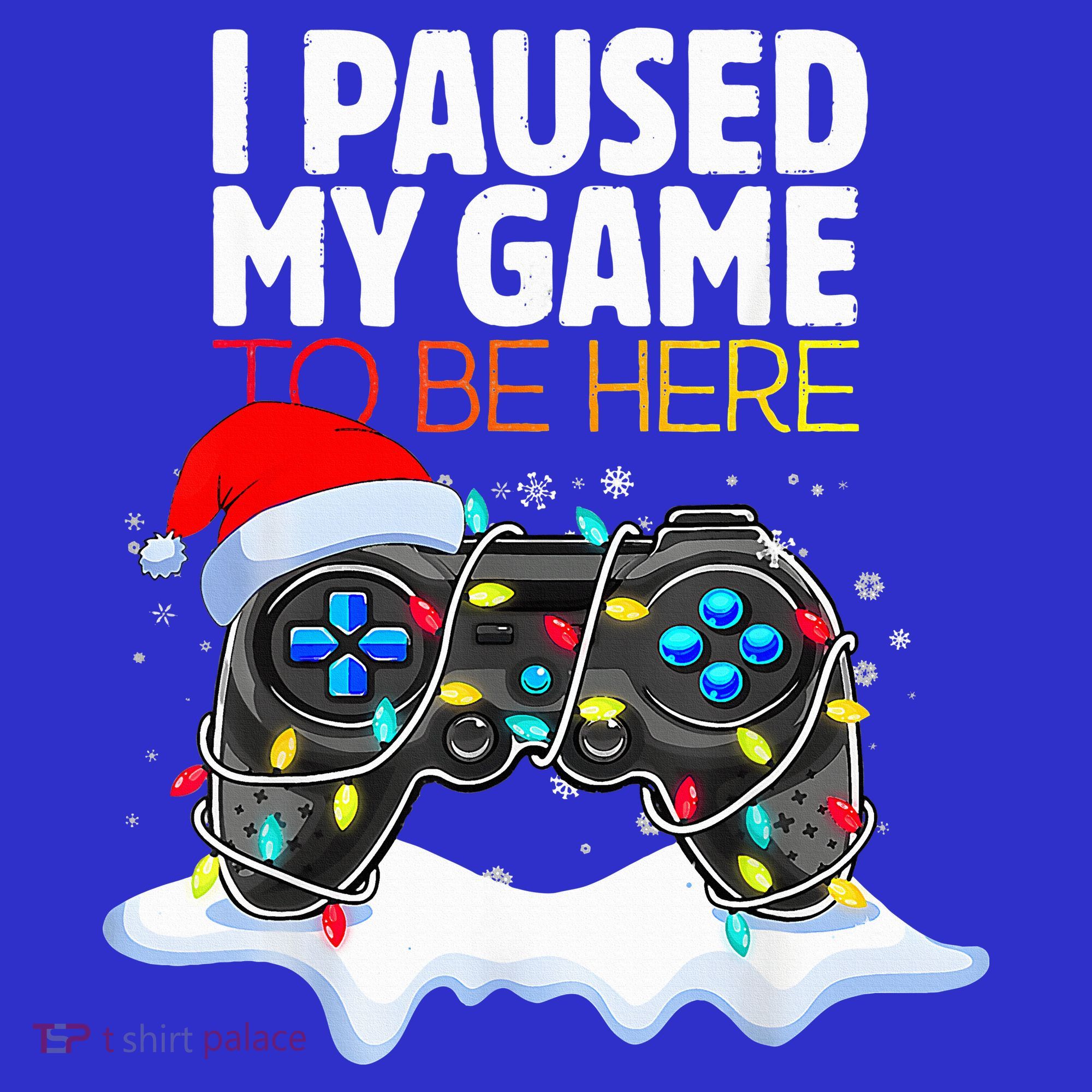 Christmas I Paused My Game To Be Here Funny Gamer  Mousepad